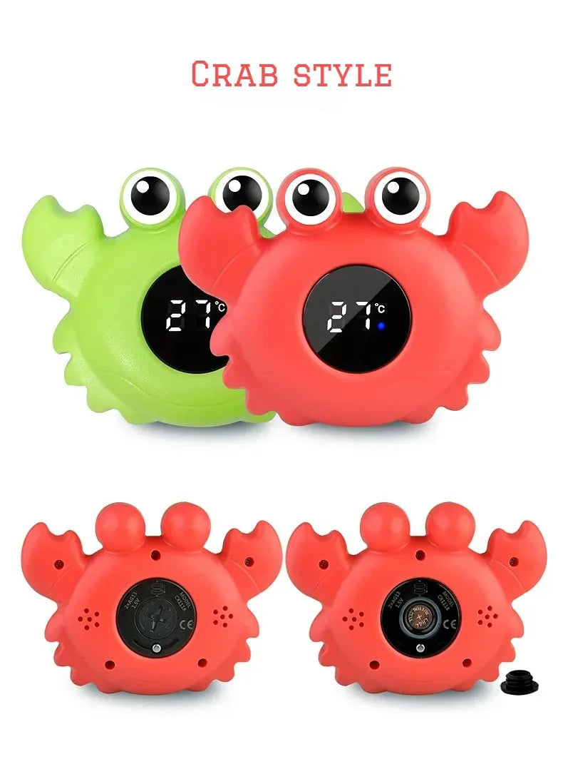 Digital Baby Bath Thermometer – Floating LED Water Temperature Monitor with Cute Cartoon Design