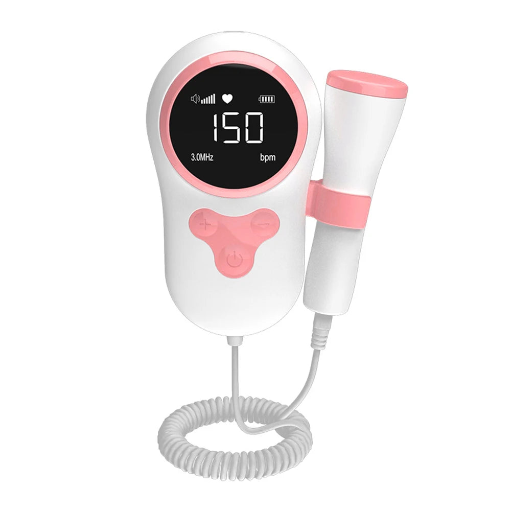 3MHz Fetal Doppler – Portable Baby Heartbeat Monitor for Home Use (Safe & Easy)