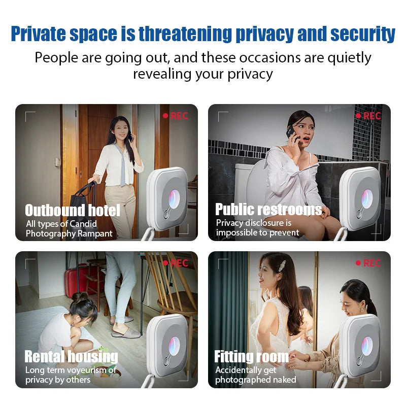 Wireless Anti-Spy Detector – Portable Infrared Camera Finder for Ultimate Privacy Protection!