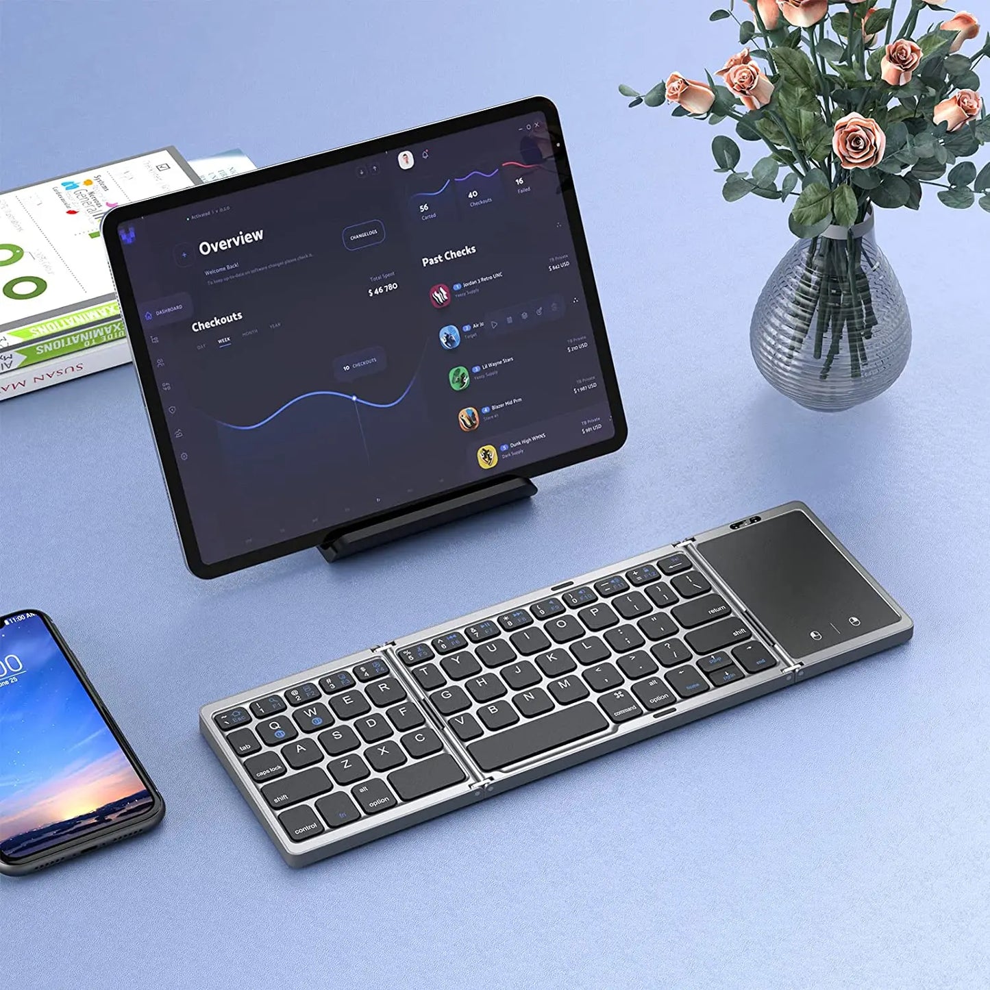 Seenda Mini Foldable Bluetooth Keyboard – Work Anywhere, Anytime