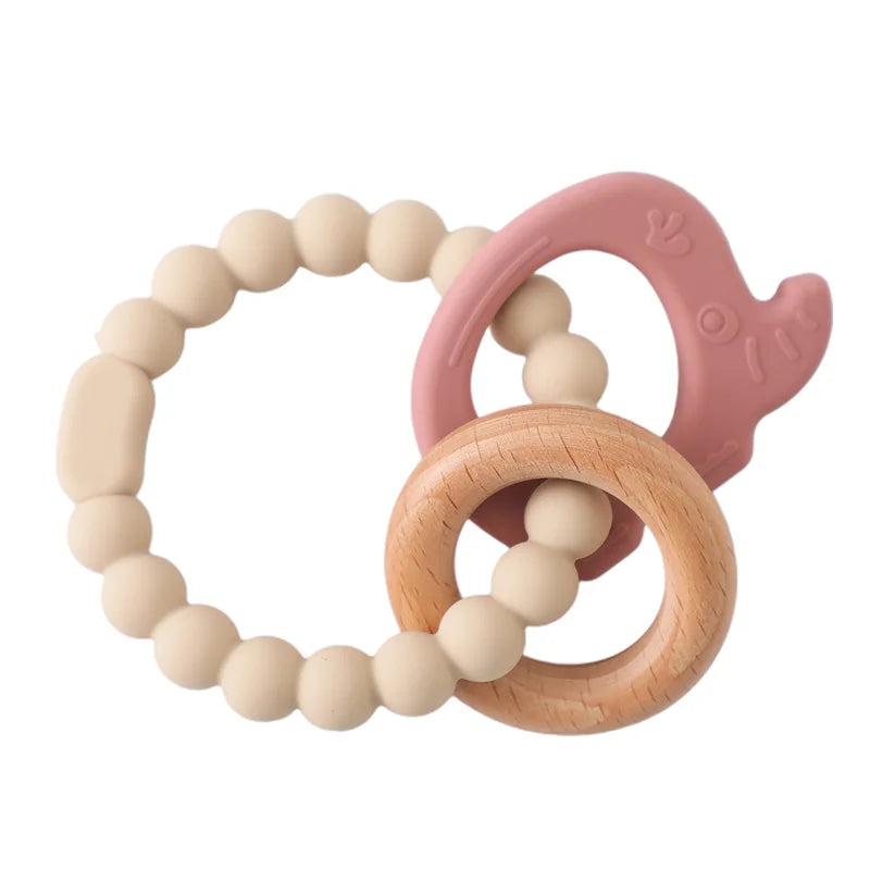 Baby Teething Mittens – BPA-Free Silicone Teether Gloves (Bear Design)