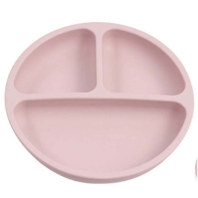 Smile-Face Suction Baby Plate – Non-Slip Silicone Toddler Bowl (BPA-Free) Mealtime just got mess-proof!