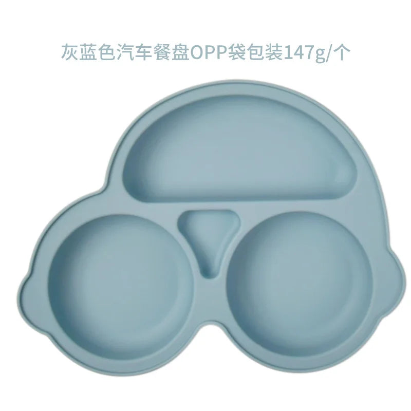 Smile-Face Suction Baby Plate – Non-Slip Silicone Toddler Bowl (BPA-Free) Mealtime just got mess-proof!
