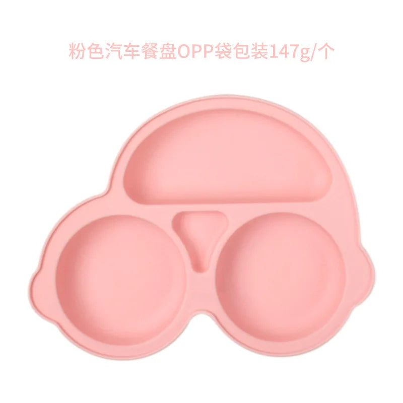 Smile-Face Suction Baby Plate – Non-Slip Silicone Toddler Bowl (BPA-Free) Mealtime just got mess-proof!