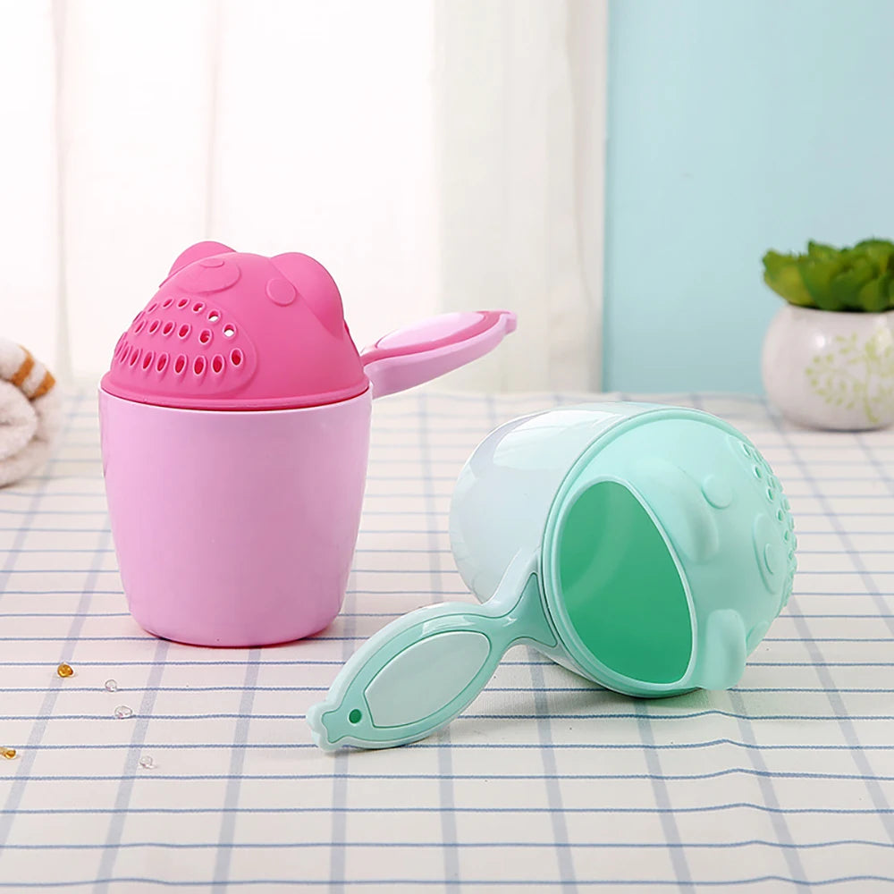 Animal Shampoo Cup – Splash-Free Baby Hair Washing Hat (Whale/Elephant