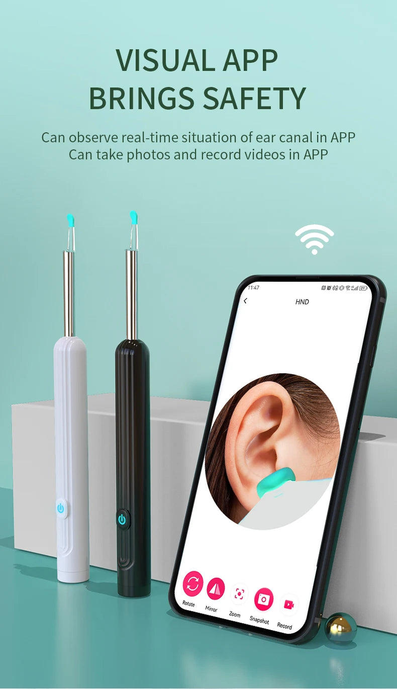 Smart Visual Ear Cleaner with Camera – Safe, Clear, and Precise Ear Care!