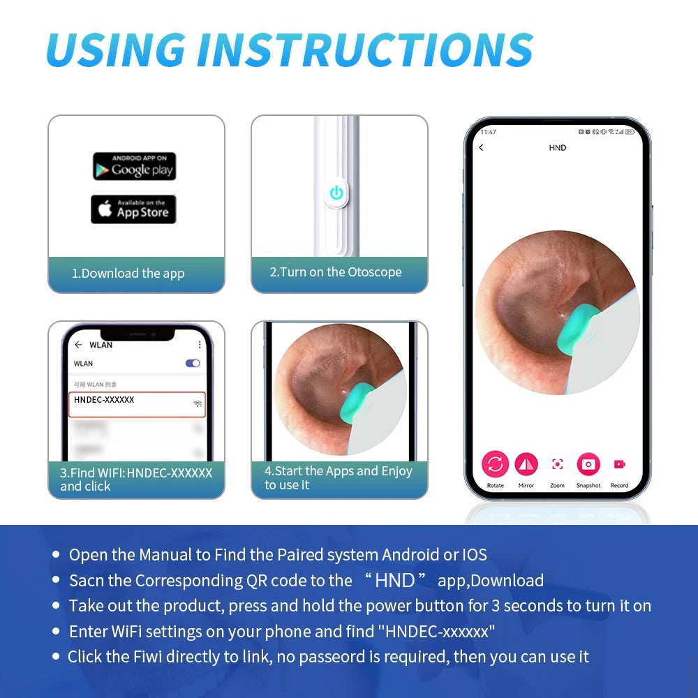 Smart Visual Ear Cleaner with Camera – Safe, Clear, and Precise Ear Care!
