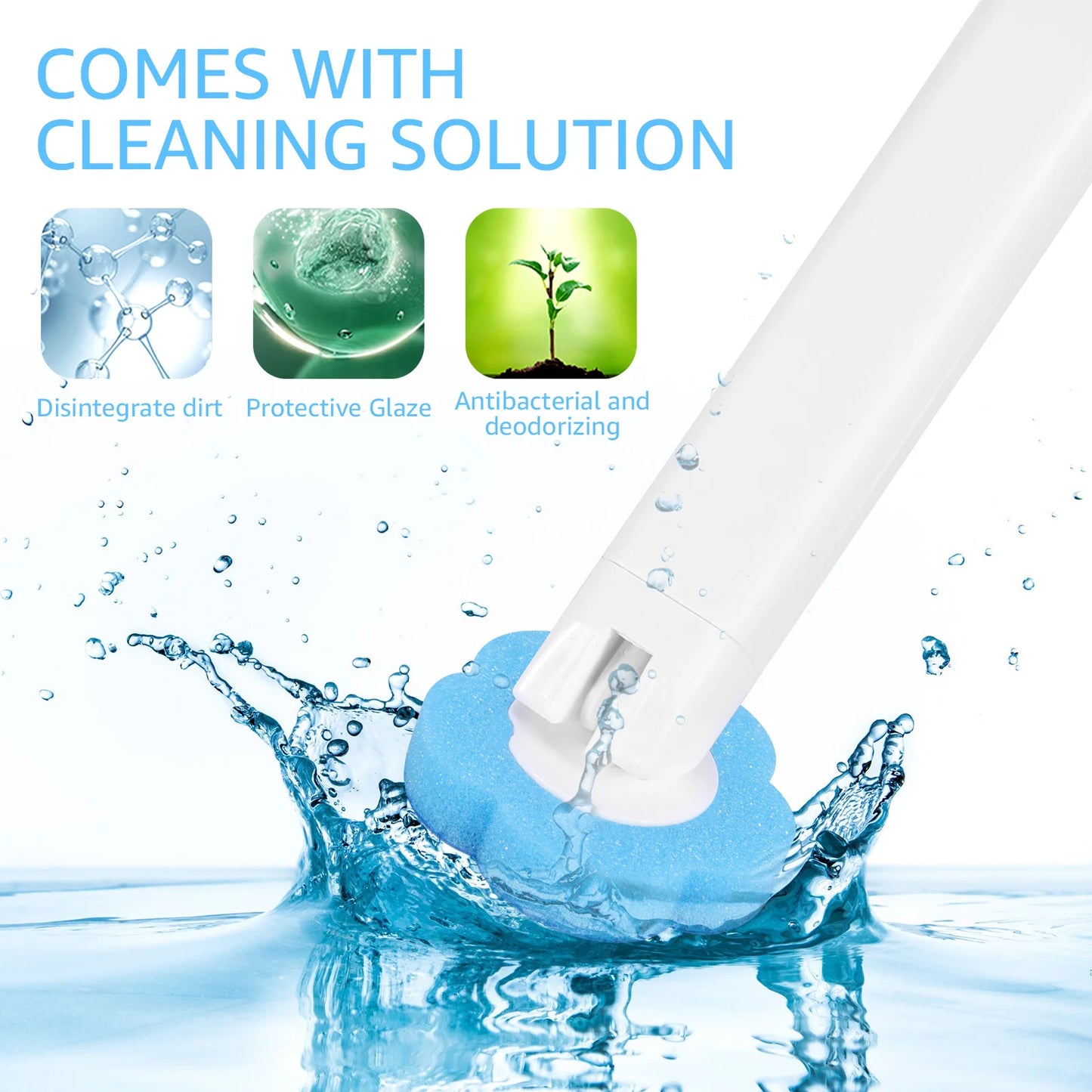 18/36 Pcs Toilet Brush Cleaning Kit with Long Handle – The Ultimate Bathroom Cleaning Solution!