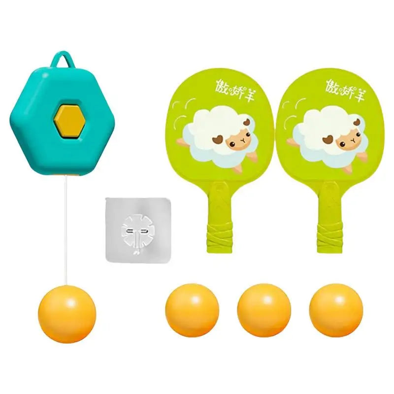 Height-Adjustable Table Tennis Trainer – Perfect for Kids’ Indoor Practice!