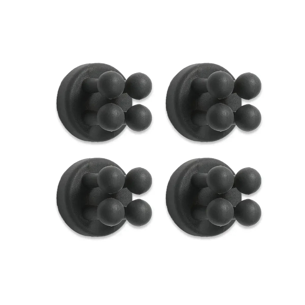 4-Pack Silicone Shaver & Toothbrush Holders – Space-Saving, Waterproof & Versatile!