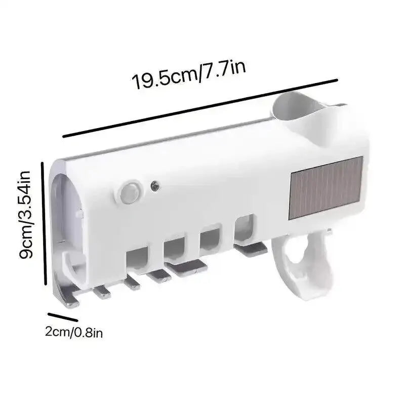 Solar-Powered UV Toothbrush Holder & Sterilizer – Keep Your Toothbrush Clean and Germ-Free!