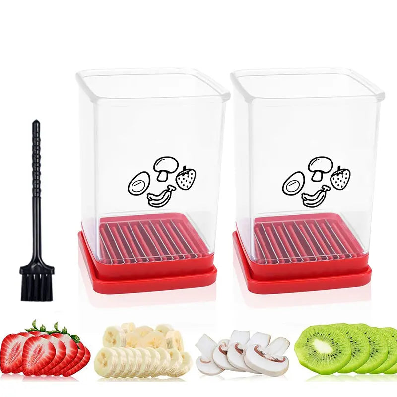 Multi-Fruit Speed Slicer with Safety Push Plate – Kitchen Essential for Perfect, Uniform Cuts