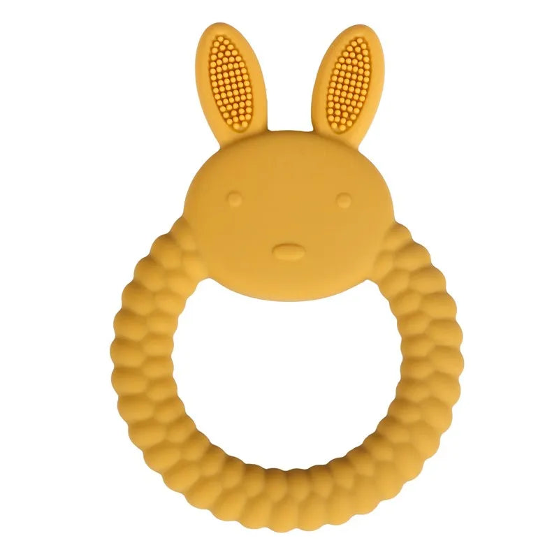 Baby Teething Mittens – BPA-Free Silicone Teether Gloves (Bear Design)