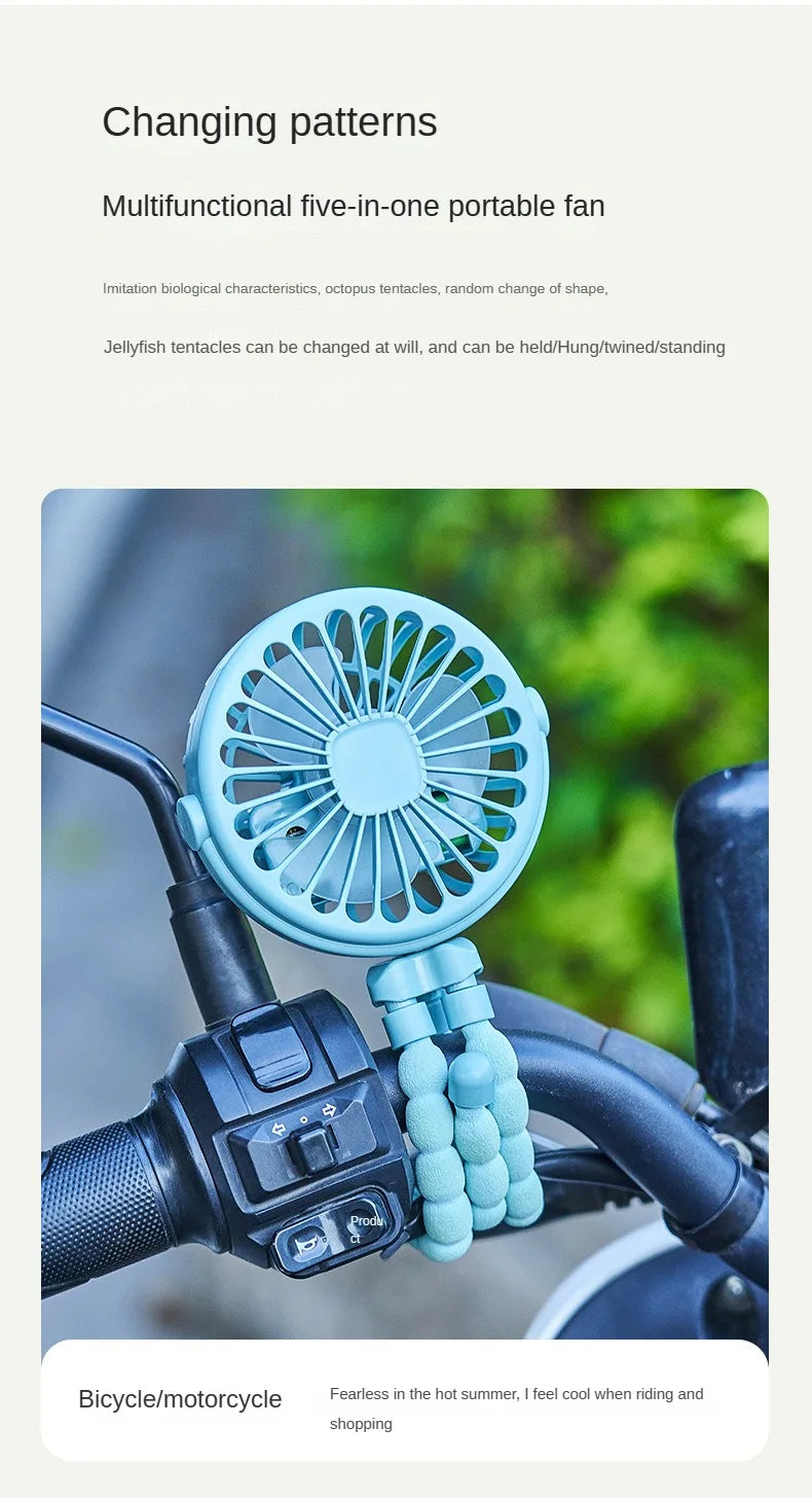 Portable Baby Stroller Fan – USB Rechargeable, 3 Speeds