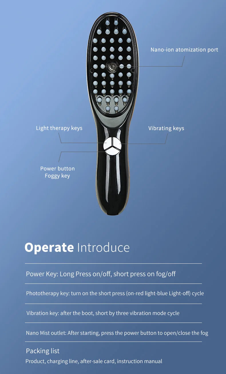 Electric Spray Massage Comb – Revitalize Your Hair and Scalp!