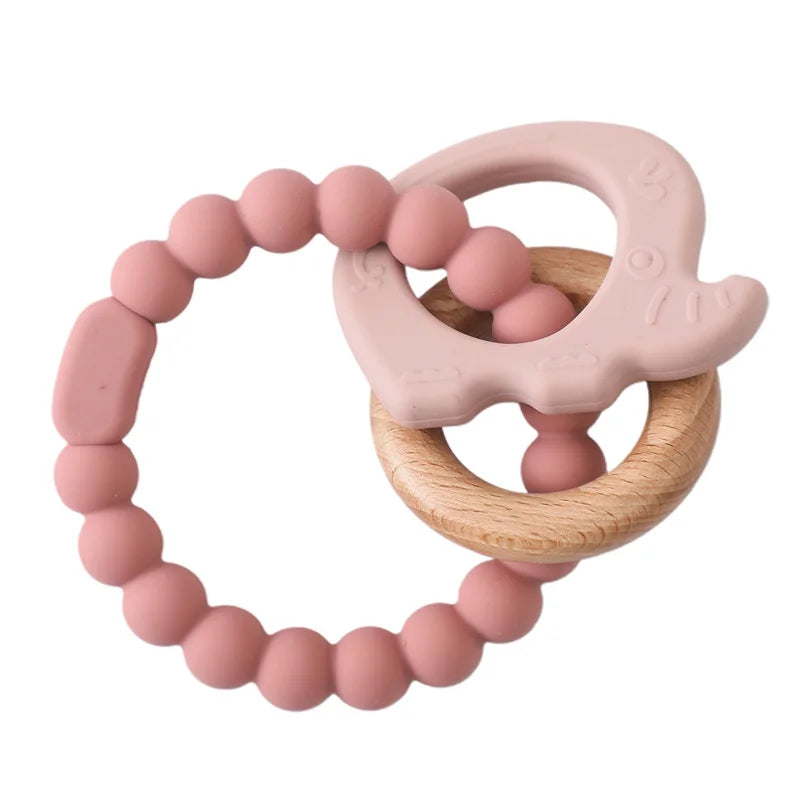 Baby Teething Mittens – BPA-Free Silicone Teether Gloves (Bear Design)
