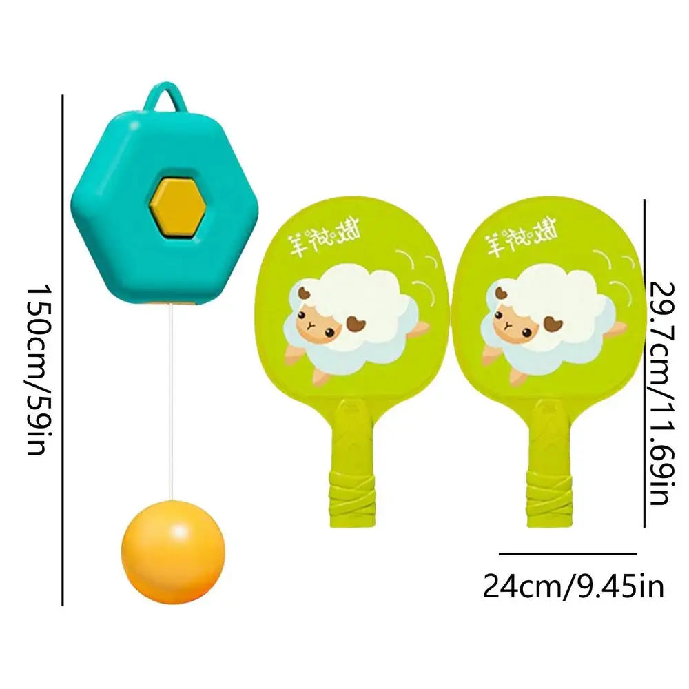 Height-Adjustable Table Tennis Trainer – Perfect for Kids’ Indoor Practice!