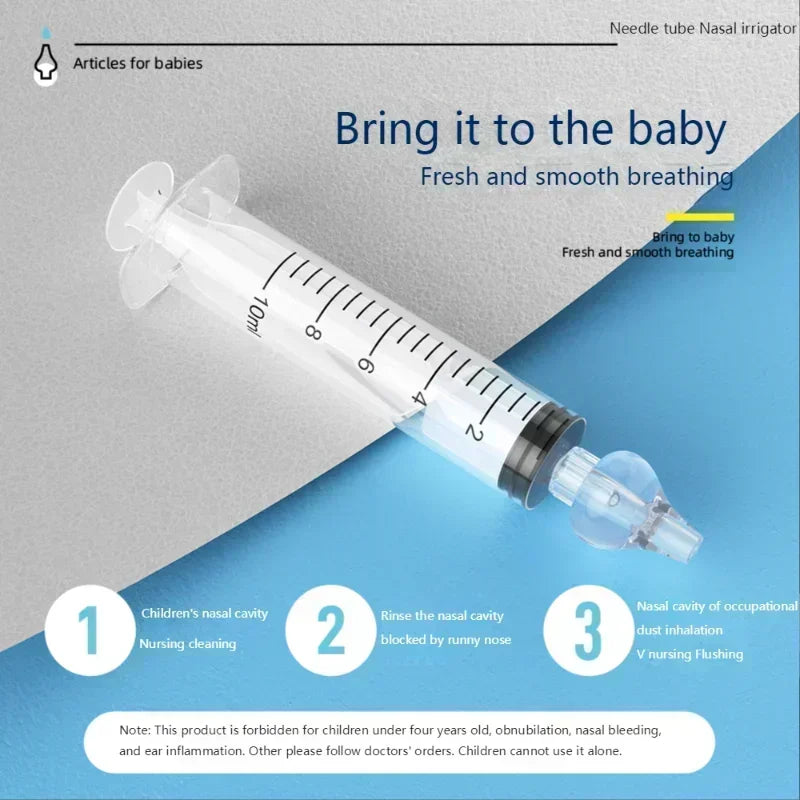Gentle Baby Nasal Aspirator – Reusable Silicone Nose Cleaner for Infants (BPA-Free)** Breathe easier, baby!