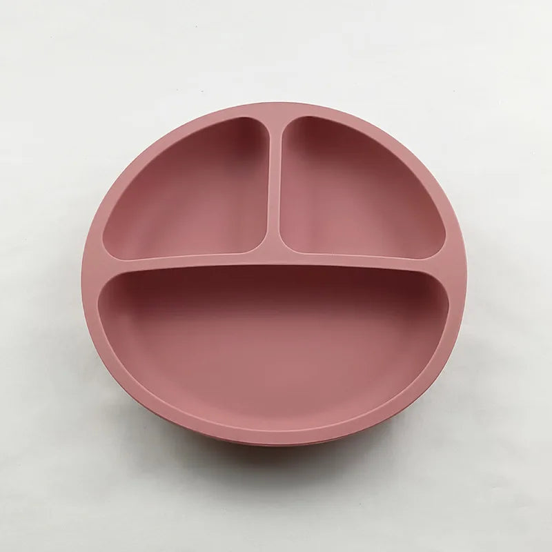 Smile-Face Suction Baby Plate – Non-Slip Silicone Toddler Bowl (BPA-Free) Mealtime just got mess-proof!