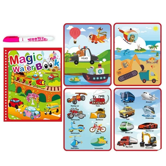 Magical Water Drawing Book – Mess-Free, Reusable Fun for Little Artists