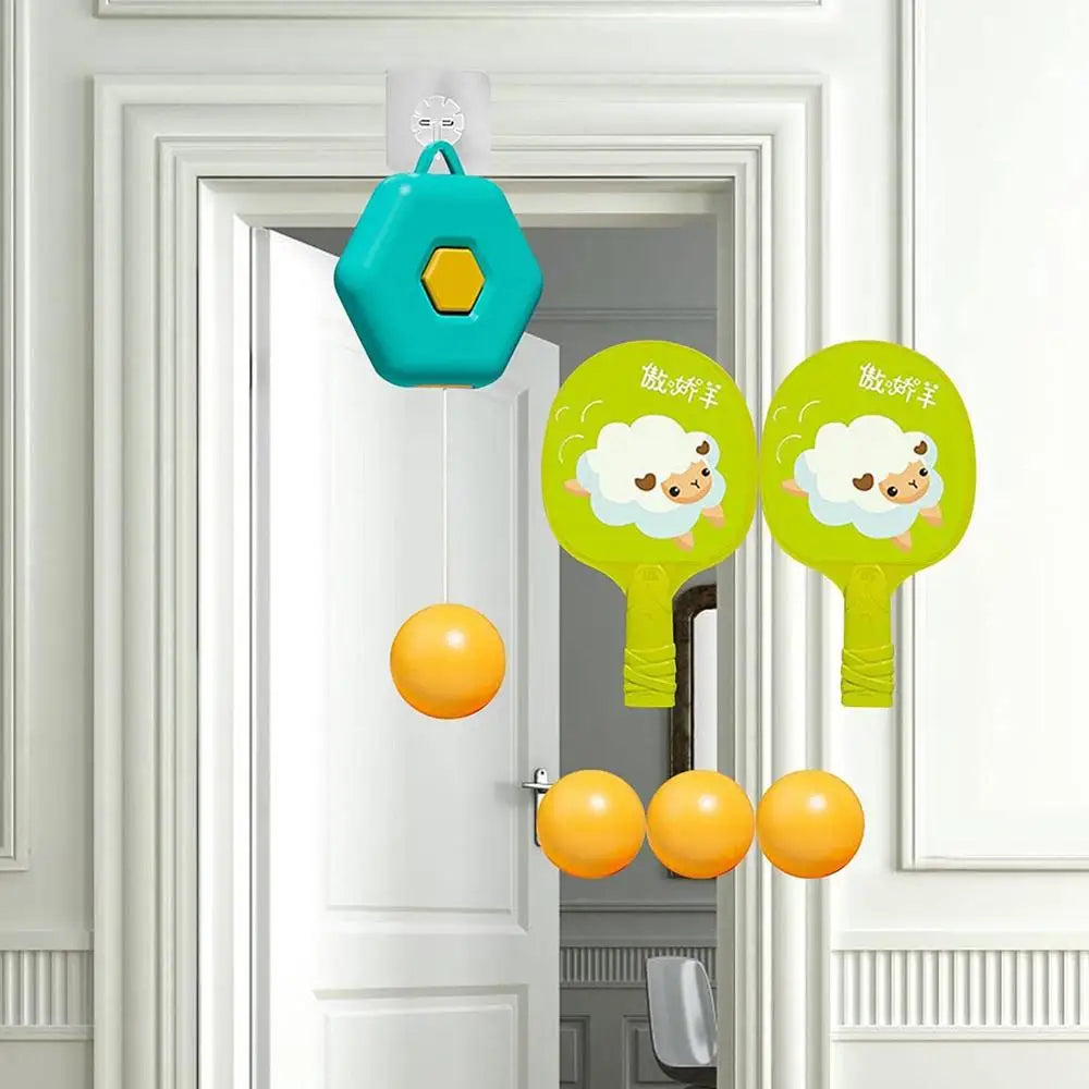 Height-Adjustable Table Tennis Trainer – Perfect for Kids’ Indoor Practice!