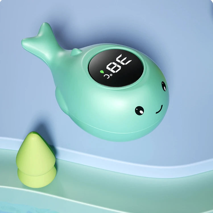 Digital Baby Bath Thermometer – Floating LED Water Temperature Monitor with Cute Cartoon Design