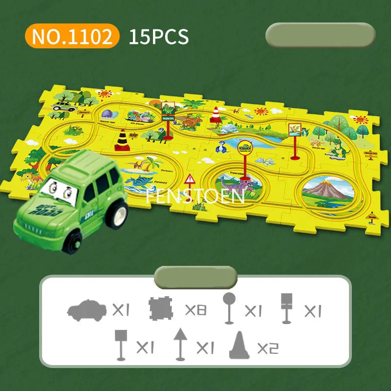 Children’s Puzzle Electric Railroad Speeder – Build, Play, and Explore!