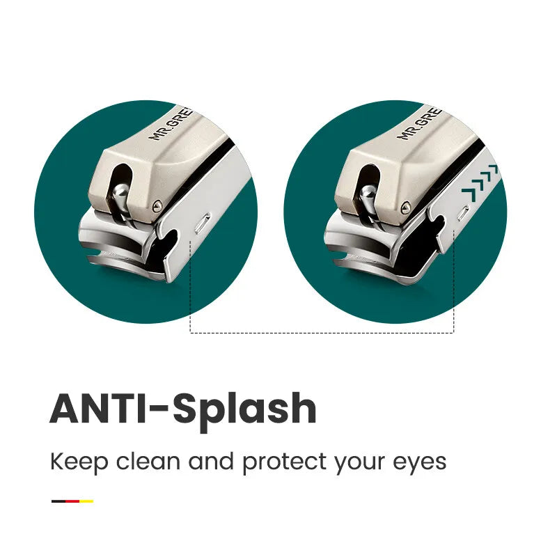 Anti-Splash Nail Clippers – Precision Cutting, Zero Mess!