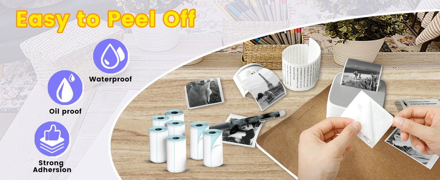 Colorful Adhesive Thermal Paper Rolls – Add Fun and Functionality to Your Mini Printer