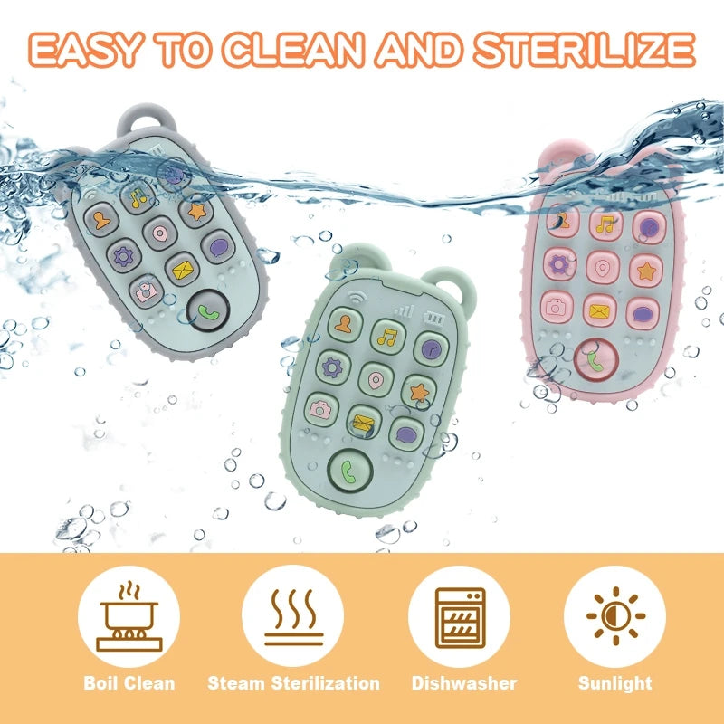 Baby Teething Mittens – BPA-Free Silicone Teether Gloves (Bear Design)
