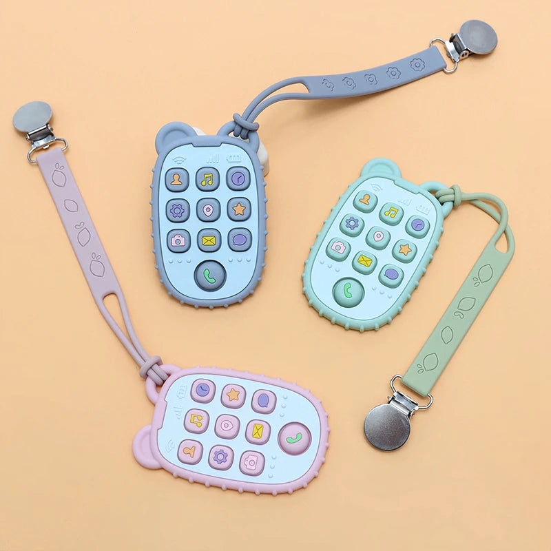 Baby Teething Mittens – BPA-Free Silicone Teether Gloves (Bear Design)