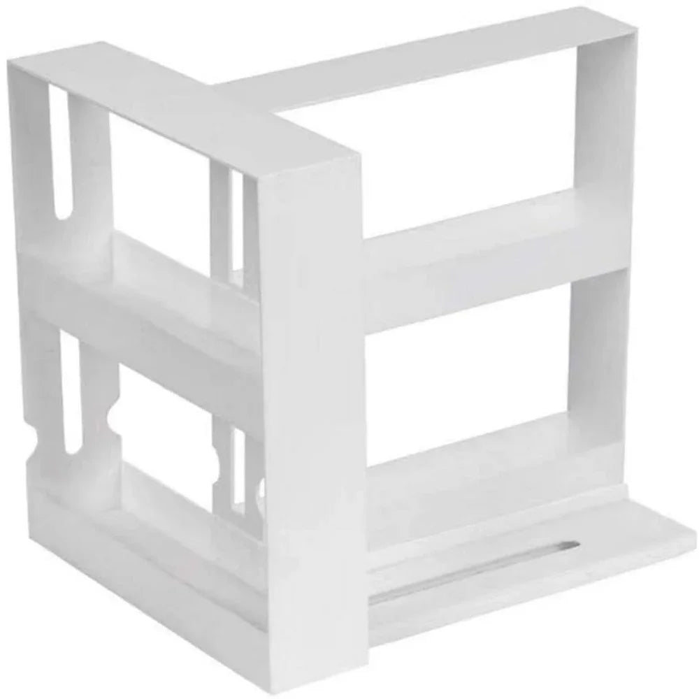 2-Tier Rotating Spice Organizer Rack – Maximize Your Kitchen Storage Space!