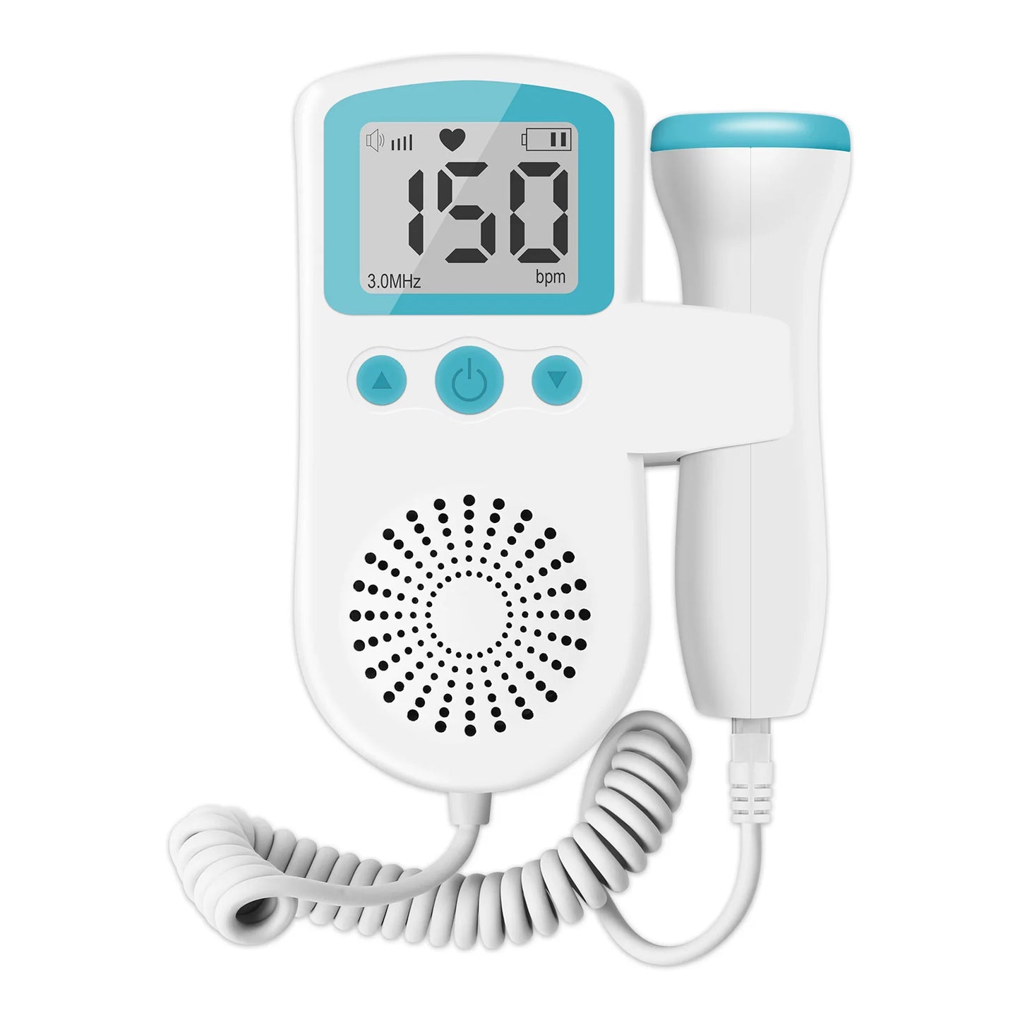 3MHz Fetal Doppler – Portable Baby Heartbeat Monitor for Home Use (Safe & Easy)