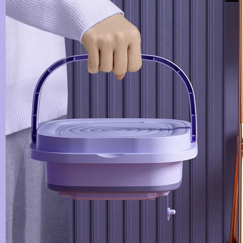 8L Portable Foldable Washing Machine with Spin Dryer – Compact and Convenient Laundry Solution!