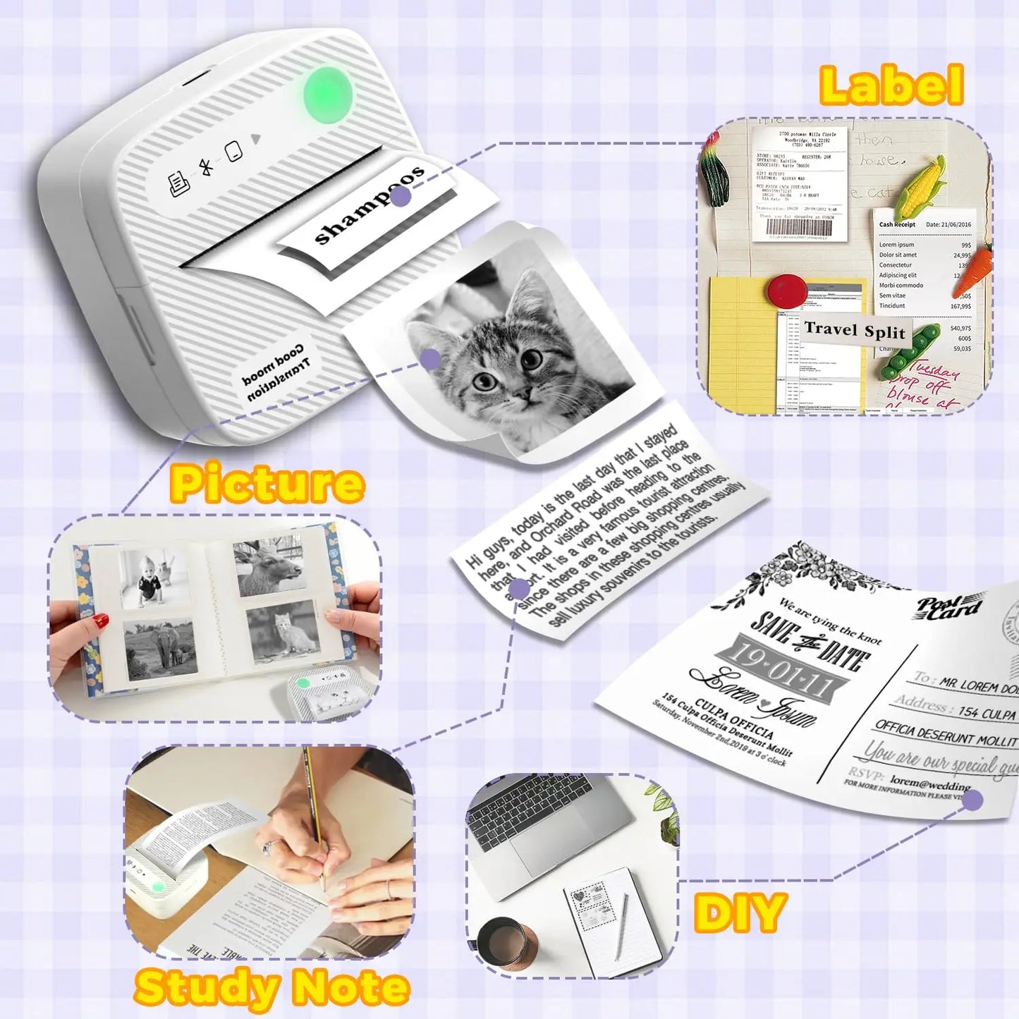 Colorful Adhesive Thermal Paper Rolls – Add Fun and Functionality to Your Mini Printer