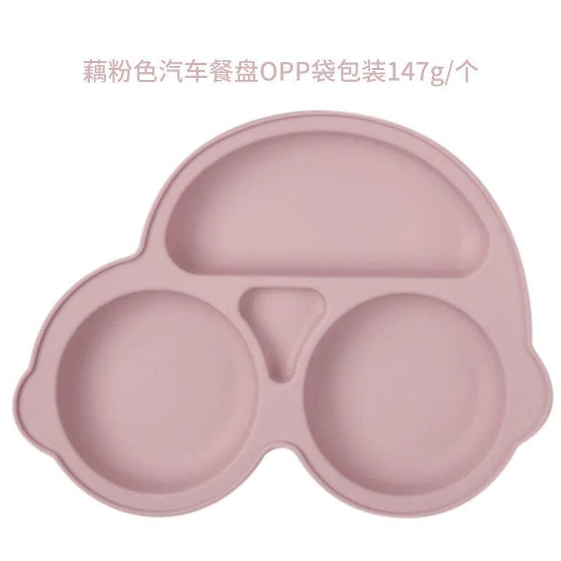 Smile-Face Suction Baby Plate – Non-Slip Silicone Toddler Bowl (BPA-Free) Mealtime just got mess-proof!