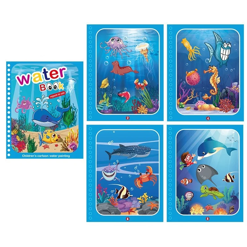 Magical Water Drawing Book – Mess-Free, Reusable Fun for Little Artists