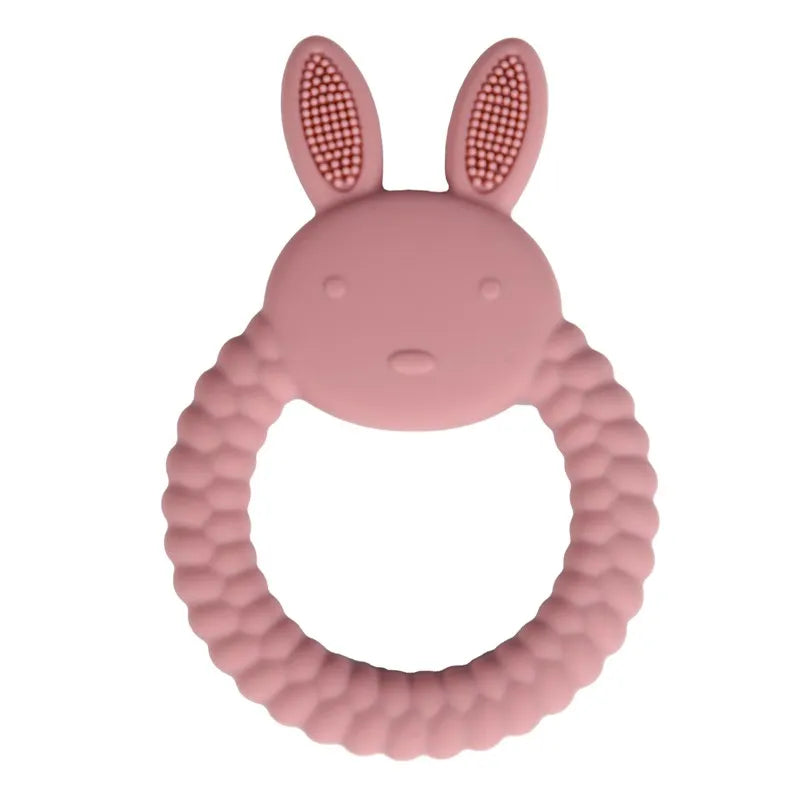 Baby Teething Mittens – BPA-Free Silicone Teether Gloves (Bear Design)