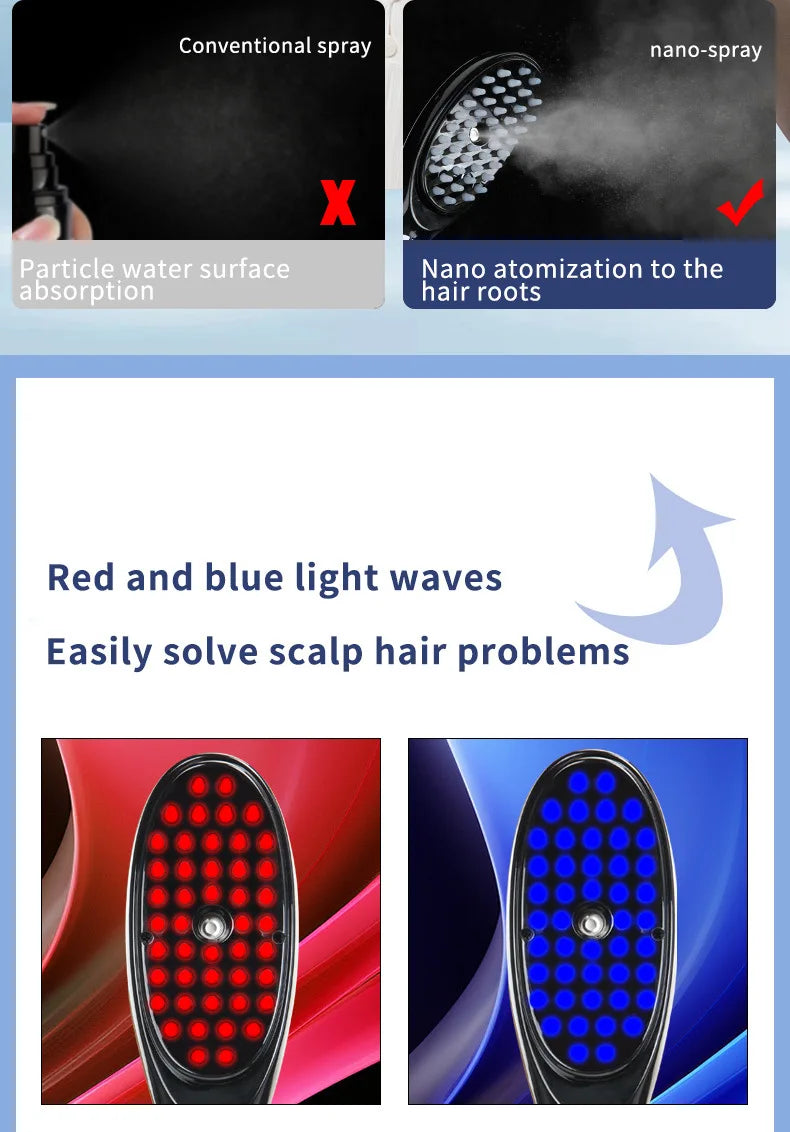 Electric Spray Massage Comb – Revitalize Your Hair and Scalp!