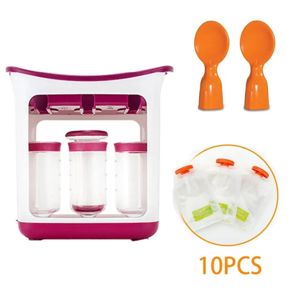 Baby Food Squeeze Station – Effortless Meal Prep & Mess-Free Feeding!