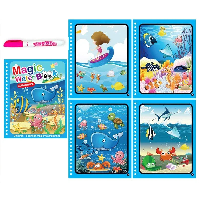 Magical Water Drawing Book – Mess-Free, Reusable Fun for Little Artists