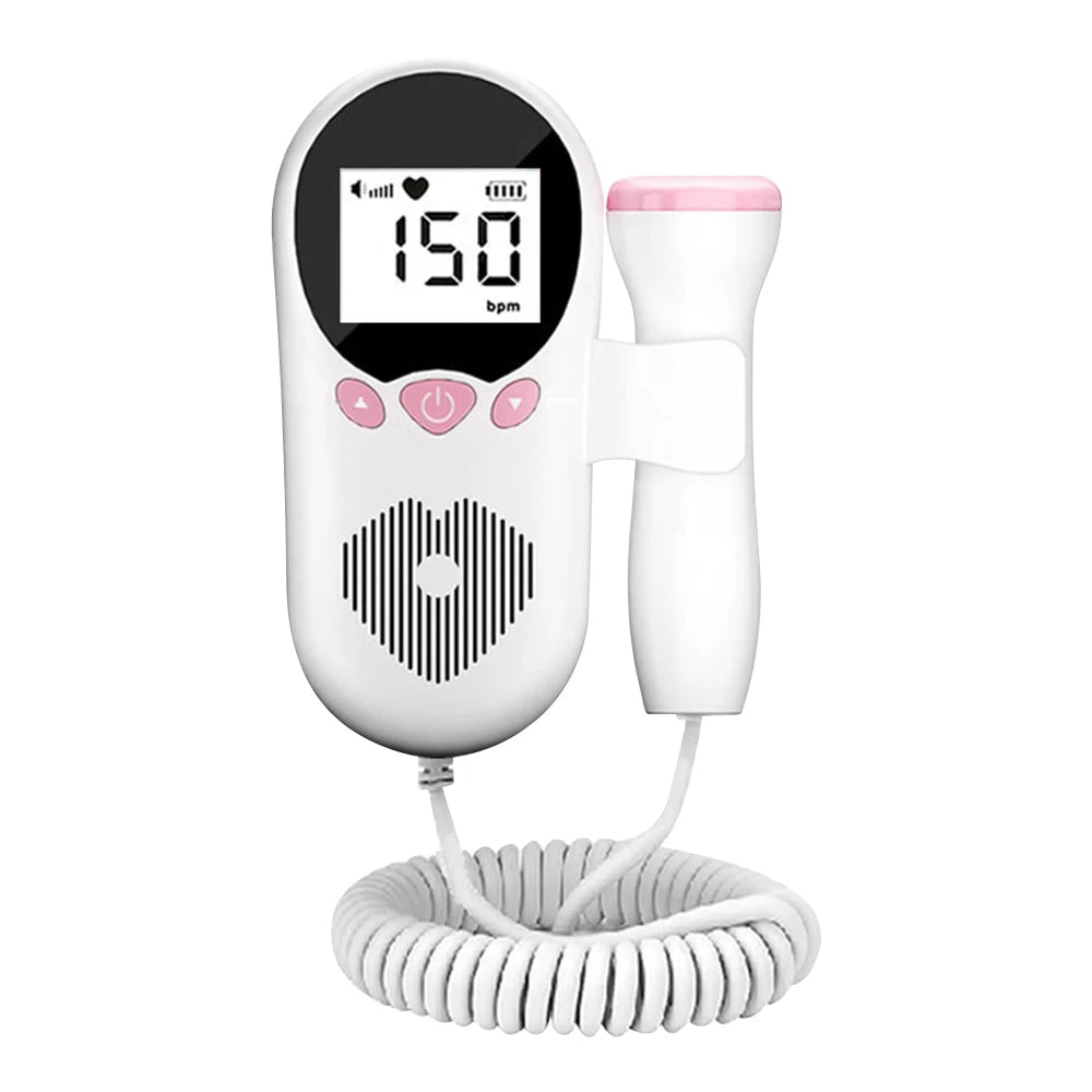3MHz Fetal Doppler – Portable Baby Heartbeat Monitor for Home Use (Safe & Easy)