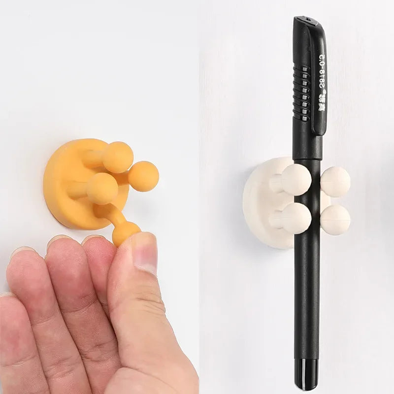 4-Pack Silicone Shaver & Toothbrush Holders – Space-Saving, Waterproof & Versatile!