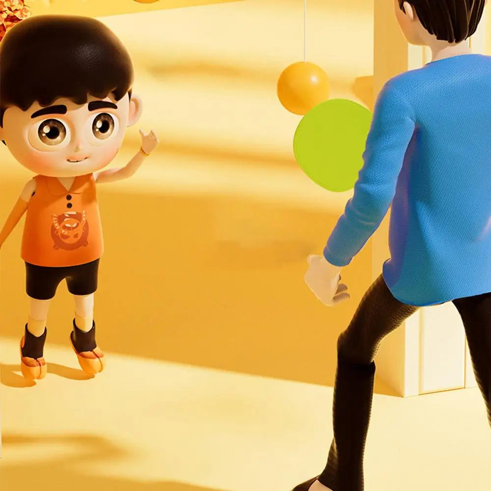 Height-Adjustable Table Tennis Trainer – Perfect for Kids’ Indoor Practice!