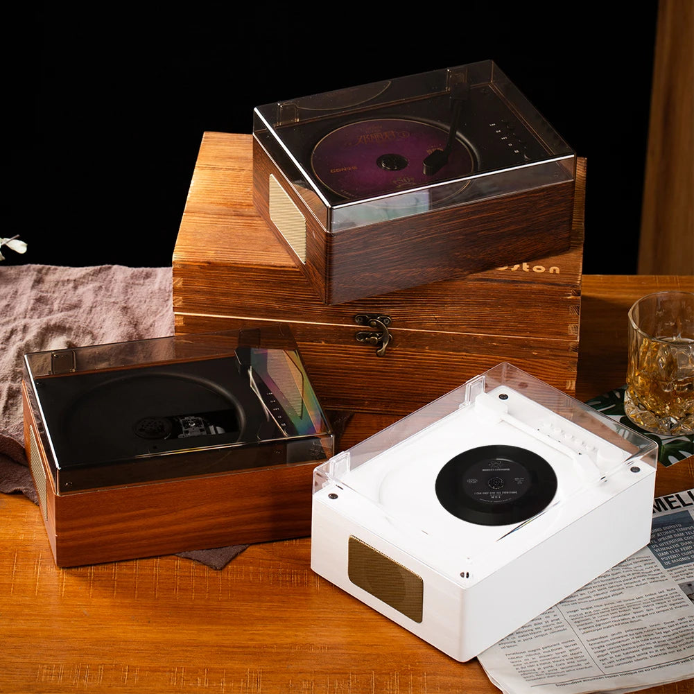 Retro CD Player – Rechargeable, Bluetooth-Compatible, and Portable Music Player