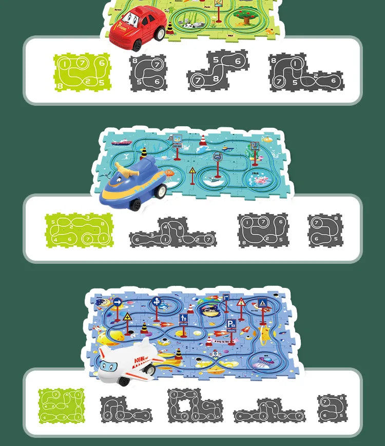 Children’s Puzzle Electric Railroad Speeder – Build, Play, and Explore!