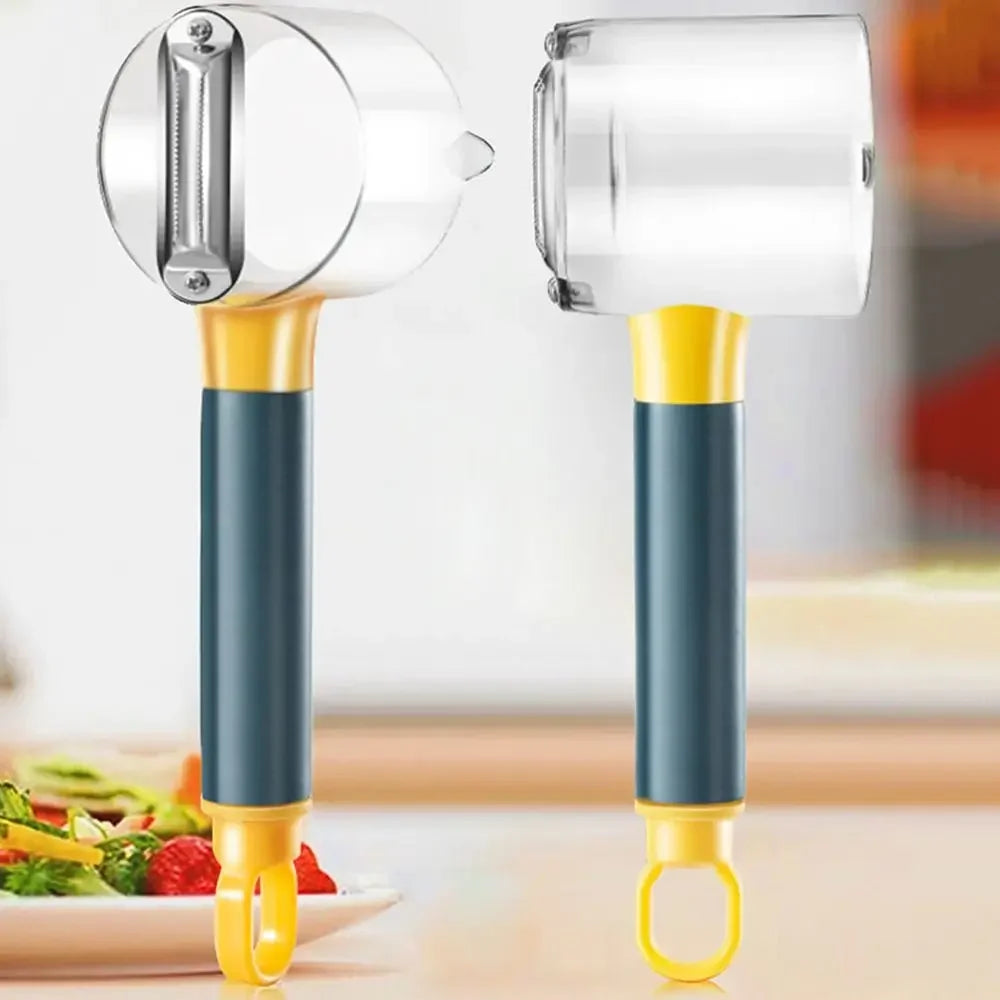 3-in-1 Manual Vegetable Grater – Effortless Peeling, Slicing & Grating!