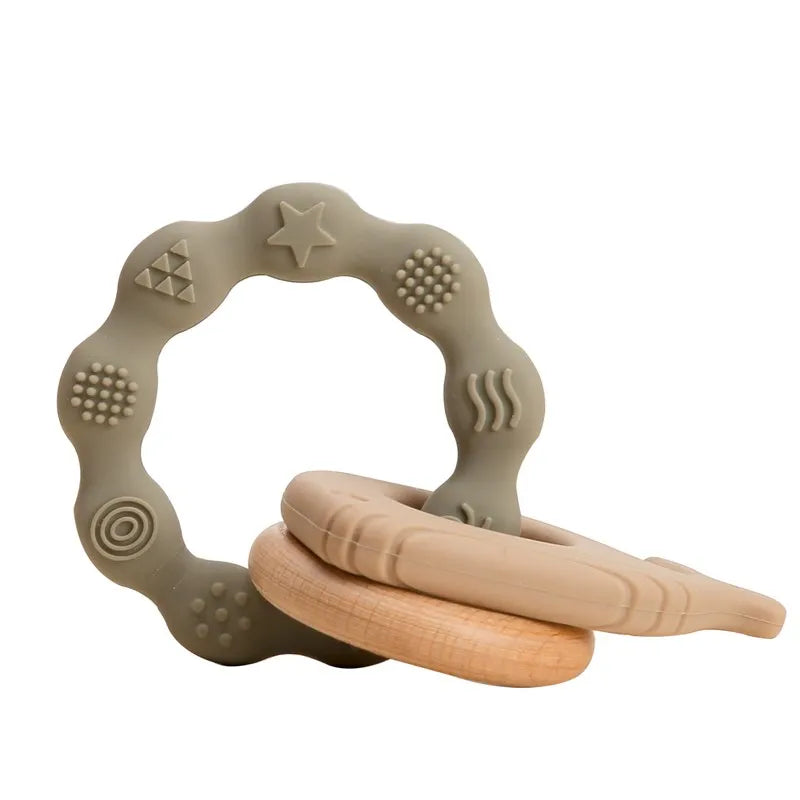 Baby Teething Mittens – BPA-Free Silicone Teether Gloves (Bear Design)