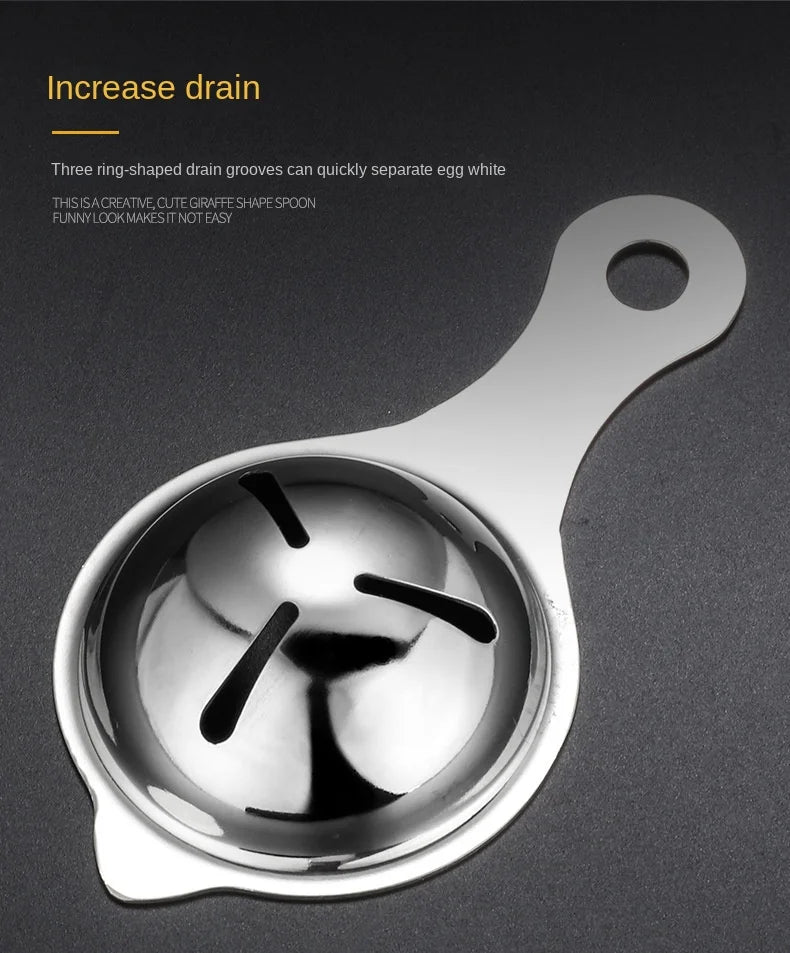 Stainless Steel Egg Yolk Separator – The Perfect Tool for Effortless Egg Separation!