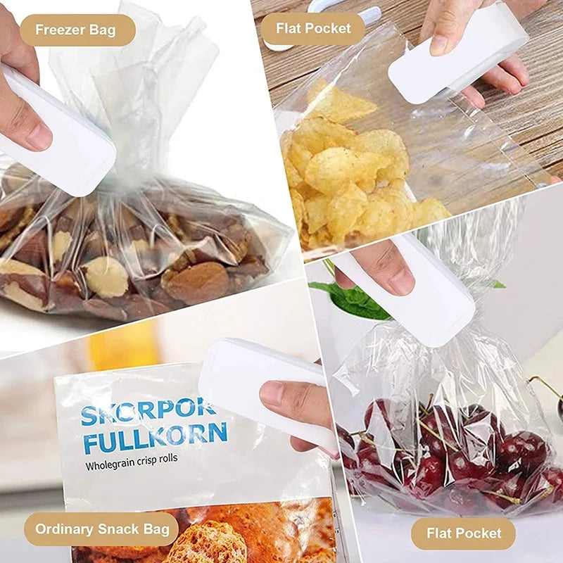 Mini Heat Sealer Machine – Portable Bag Closer for Food, Snacks & Storage (Battery/USB Powered)